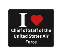 résistant à Usure Tapis de Souris de Jeu, I Love Le Chef d'état-Major des Forces armées des États-Unis., Durable Tapis de Souris Gaming, Souris de Gaming, 25X30cm, Bureau, PC, Jeux
