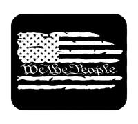 résistant à Usure Tapis de Souris d'Ordinateur Patriotique Nous le peuple Tattered drapeau américain Souris de Gaming Gaming Mousepad 25x30cm pour les capteurs de jeu,joueurs professionnels,ordinateur