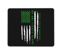 Résistant à Usure Tapis de Souris d'Ordinateur, Ruban de Sensibilisation à la santé mentale, Confort Tapis de Souris Gamer, Gamer Mouse Pad, 25X30cm, Jeux, Joueurs Professionnels, Claviers