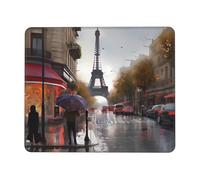 Résistant À Usure Tapis De Souris D'Ordinateur Rue Pluvieuse À Paris 25X30Cm, Gaming Mousepad Durable Tapis De Souris Gamer pour Pc Les Capteurs De Jeu Joueurs Professionnels