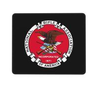 Résistant à Usure Tapis de Souris Gamer, Association Nationale des fusils, Bords Cousus Tapis de Souris Gaming, Mousepad, 25X30cm, Souris, PC, Joueurs Professionnels