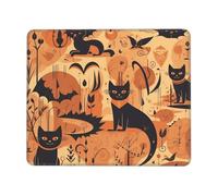 résistant à Usure Tapis de Souris Gamer, Cauchemar Orange Vibrant, Doux Tapis de Souris de Jeu, Souris de Gaming, 25X30cm, PC, Claviers, Ordinateur