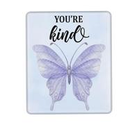 Résistant à Usure Tapis de Souris, Tu ES Une Gentille Fille, Papillon Positif Gaming Mousepad Lavable Tapis de Souris de Jeu pour Claviers Ordinateur Joueurs Professionnels