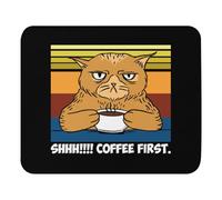 Résistant à Usure Tapis Souris, Chut ! Adepte du café Expresso, adorables Chatons buveurs. Illustration Mousepad Lavable Tapis de Souris Gaming pour Joueurs Professionnels Souris Claviers