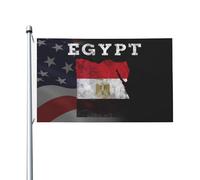 Résistant aux intempéries Drapeau de jardin Egypte Carte vivace Drapeau avec œillets métalliques 3x5 Ft pour dortoirs,Décoration extérieure,jardin