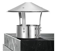 RéSistant Aux IntempéRies Et à La Rouille Pour CheminéE, Chapeau De CheminéE Inversé En Acier Inoxydable 304, Chapeau De Cheminée Pare Anti-Pluie Et Neige(230 mm(9.055 in))