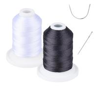Résistant aux UV - Fil Simthread 100% polyester collé Tex 69 (12 wt) - 227,4 m, 1 blanc, 1 noir