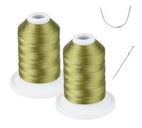 Résistant aux UV - Simthread 100% polyester - 2 bobines de fil lié Tex 69 (12 wt) - 227,4 m x 2 bobines NP-vert