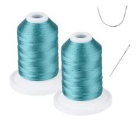 Résistant aux UV - Simthread 100% polyester - 2 bobines de fil lié Tex 69 (12 wt) - 227 m x 2 bobines NP-C. Bleu