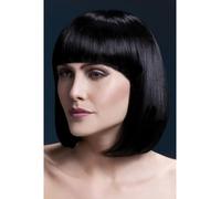 Résistant Chaleur Perruque Lavable Styleable Femmes Déguisement Elise Noir
