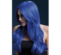 Résistant Chaleur Perruque Lavable Styleable Femmes Déguisement Khloe Bleu