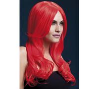 Résistant Chaleur Perruque Lavable Styleable Femmes Déguisement Khloe Rouge