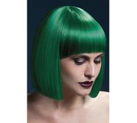 Résistant Chaleur Perruque Lavable Styleable Femmes Déguisement Vert Lola Bob