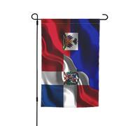 Résistant Drapeau Extérieur 30X45Cm Haïti Haïtien Et République Dominicaine Signes De Jardin Double Face Drapeau De Noël Pour Vacances, Décoration, Noël