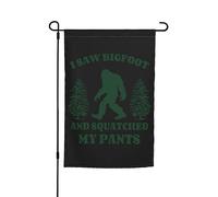 Résistant Drapeau Extérieur 30X45Cm J'Ai Vu Bigfoot Et J'Ai Baissé Mon Pantalon Welcome Drapeau De Jardin Décoratif Drapeaux De Vacances Pour Noël, Fête, Ferme