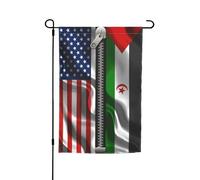Résistant Drapeau Vertical 30X45Cm États-Unis, Amérique Et Sahara Occidental Welcome Drapeau De Jardin Décoratif Drapeau De Noël Pour Ferme, Noël, Cour
