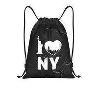 Résistant Sac de Voyage J'aime New York Sac Multifonctionnel Sac réutilisable 36x42cm pour randonnée,Camping,crèche