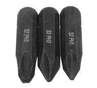 Résistants à l'usure pour forets cruciformes en acier allié Outils à main interchangeables 8 mm Embouts de tournevis magnétiques Noir 3 jeux d'embouts pour visseuse à percussion