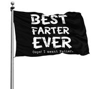Résistants Aux Intempéries Bannière Extérieure Couleurs Vives Bannière Le Meilleur Peteur De Tous Les Temps Oups, Je Voulais Dire Papa 90X150Cm Drapeau De Jardin Pour Événements Restaurant Manif