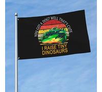 Résistants Aux Intempéries Drapeau De Jardin Tu As Un Chien ? Eh Bien, C'Est Mignon. J'Élève Des Petits Dinosaures. Pirate Drapeaux Parfait Drapeaux Bannières Pour Terrasse