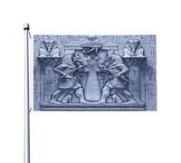 Résistants Aux Intempéries Drapeaux 90X150Cm Dieux De L'Égypte Antique Drapeau Personnalisé Polyester Drapeau De Jardin Pour Festival, Terrasse, Décoration D'Halloween