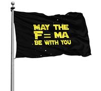 Résistants Aux Intempéries Drapeaux De Pirate Personnalisé Drapeau De Jardin Que Le F = Ma Soit Avec Vous1 90X150Cm Drapeaux Pour Célébration Intérieur Manif