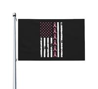 Résistants Aux Intempéries Pirate Drapeaux 90X150Cm Guerrière Contre Le Cancer Du Sein Avec Le Drapeau Américain Drapeaux Couleurs Vives Drapeau Personnalisé Pour Festival