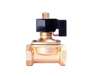 Résiste à des pressions et températures extrêmes 3/8" 1/2" 1" 1-1/4" 2" Électrovanne en laiton normalement ouverte économie d'énergie(24vdc,1.25 Inch)