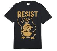 Résistez à la Protestation des militants Rebelles des Pingouins en colère Contre Les tarifs douaniers Comfort Colors Adult Heavyweight T-Shirt