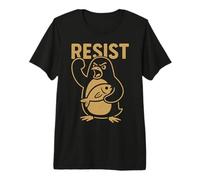 Résistez à la Protestation des militants Rebelles des Pingouins en colère Contre Les tarifs douaniers T-Shirt Haut de Gamme