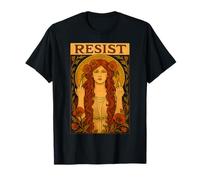 Résistez à la Protestation féministe Art Nouveau | Vintage Empowerment T-Shirt