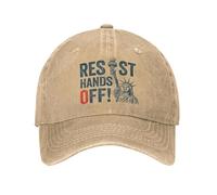 Résistez à la résistance Statue de la Liberté Casquette de Baseball décontractée Mains Libres Protestation Sports en Plein air Casquettes Hip-hop Casquette Snapback d’été
