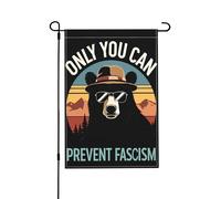 Résistez À Smokey L'Ours ! Vous Seul Pouvez Empêcher Le Fascisme. Drapeaux Suspendre Drapeaux De Jardin Double Face Drapeau De Cour Pour Chambres Plage Extérieure 30X45cm