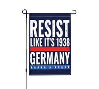 Résistez Comme En 1938, Allemagne Fdt 8647 Résistez Au Fascisme Drapeaux De Jardin Double Face Drapeaux Décoratif Drapeau De Jardin Pour Vacances Toutes Les Saisons Extérieure 30X45cm
