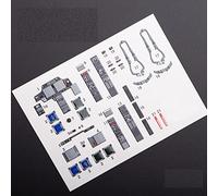 Reskit K48021-1/48 AH-64D Apache Longbow Stickers d'intérieur 3D pour Hasegawa