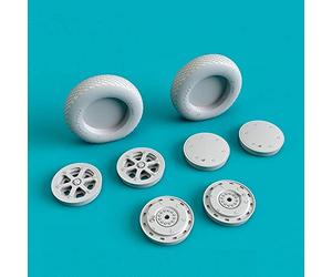 Reskit Wildcat RS32-0335 - Jeu de roues 1/32 F4F/FM-2 (lestées) Avion Type 2