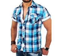 Reslad Oceanside RS-7065 Chemise manches courtes à carreaux