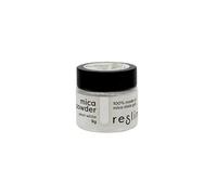 Reslin Poudre de Mica Blanc Perle - 9g, Poudre Minérale Nacrée pour Effets Étincelants, Idéale pour la Décoration et l'Artisanat