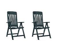 RESOL Blanes Set 2 Fauteuils de Jardin. Recliners 5 Position, avec Haut Dossier et accoudoirs | Léger et Confortable avec 5 Multiposition, Pliable - Couleur Anthracite