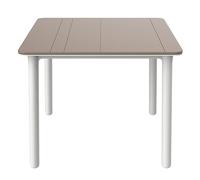Table Noa 900 x 900 Pieds Blancs RESOL Beige