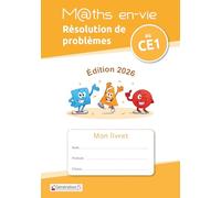 Christophe Gilger – Résolution de problèmes au CE1 (M@ths en-vie) – Livret élève – Éd. 2026 broché