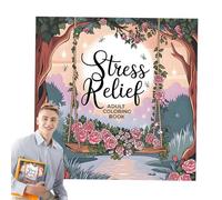 Résolution du livre de coloriage - livre de coloriage pour adultes, soulagement du stress amusant et relaxant, journal de pleine conscience facile, augmentez le vôtre avec des dessins relaxants et