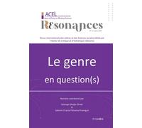 Résonances Vol. 3 Le genre en question(s) - Solange Medjo Elimbi - Bookelis - broché - Essai