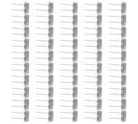 Résonateur à Cristal Passif en Quartz 100 Pièces 16 Mhz Hc-49s | Composant à 2 Broches, Circuit de Temporisation, Signal D’horloge, pour Ordinateurs et Téléphones