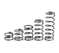 Resorte de compresión, 0,5mm x 10mm x 50mm, Resorte de acero elástico y multifuncional., 5 piezas
