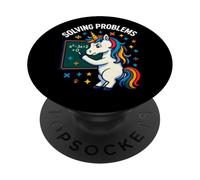 Résoudre des problèmes mathématiques Licorne Graphique PopSockets PopGrip Adhésif