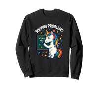 Résoudre des problèmes mathématiques Licorne Graphique Sweatshirt