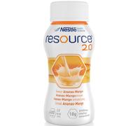 Nestlé Health Science Resource 2.0 Aliment Diététique Ananas-Mangue Bouteilles 4x200ml (12314415)