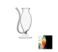 RESOYE Verre à vin Vampire - 250 ml - Verre à cocktail avec paille - Verre transparent - Pour décanter le vin - Pour bar