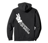 Respect for Bikers - Salutations pour Motards et Motards Sweat à Capuche